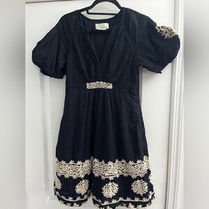Anthropologie Navy Dress